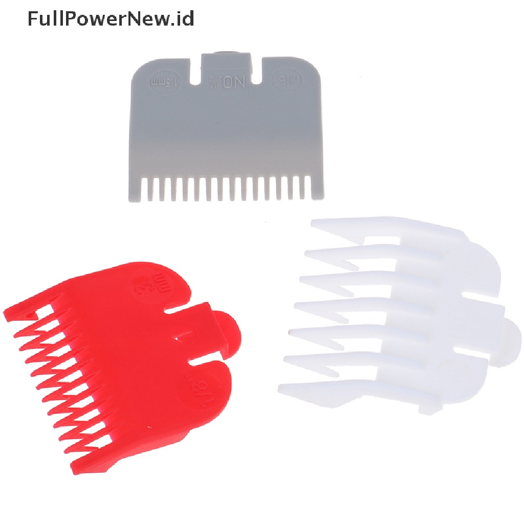 [Full] 3Pcs Hair Clipper Limit Comb Cutting Guide Barber Replacement Hair Trimmer Tool .