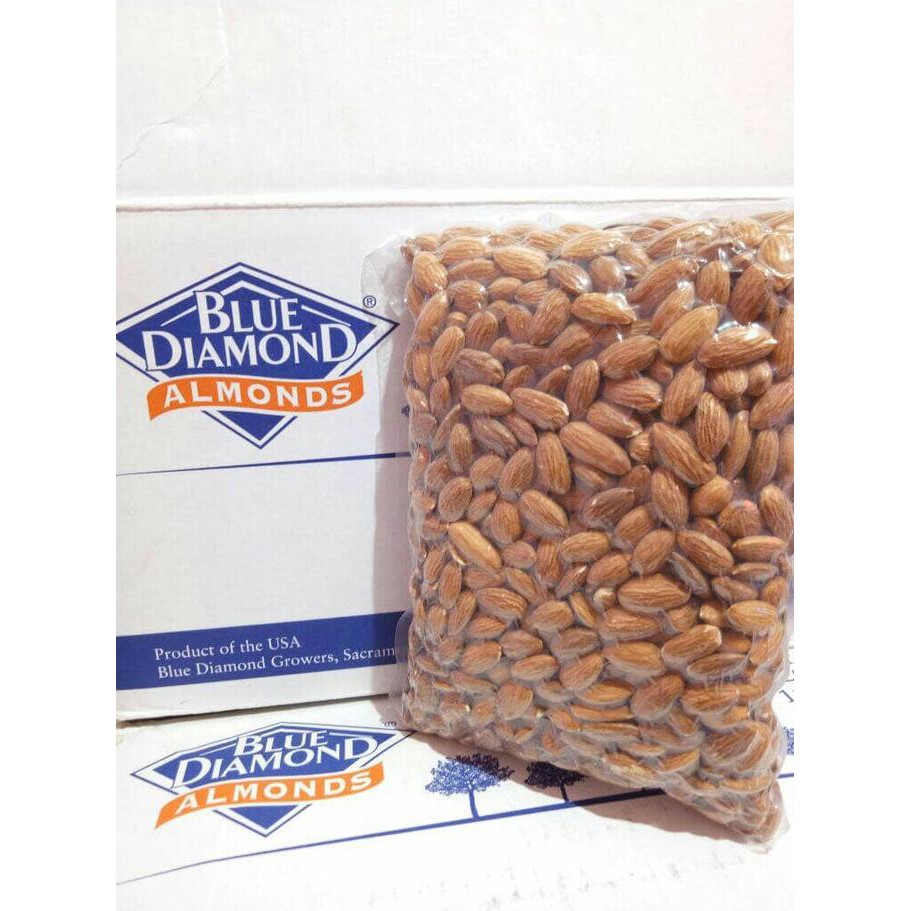

Hot Promo!! ALMOND ROASTED (Almond Panggang) BLUE DIAMOND 1000 gram