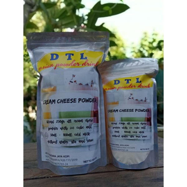 

BUBUK MINUMAN RASA CREAM CHEESE / POWDER DRINK MERK DTL