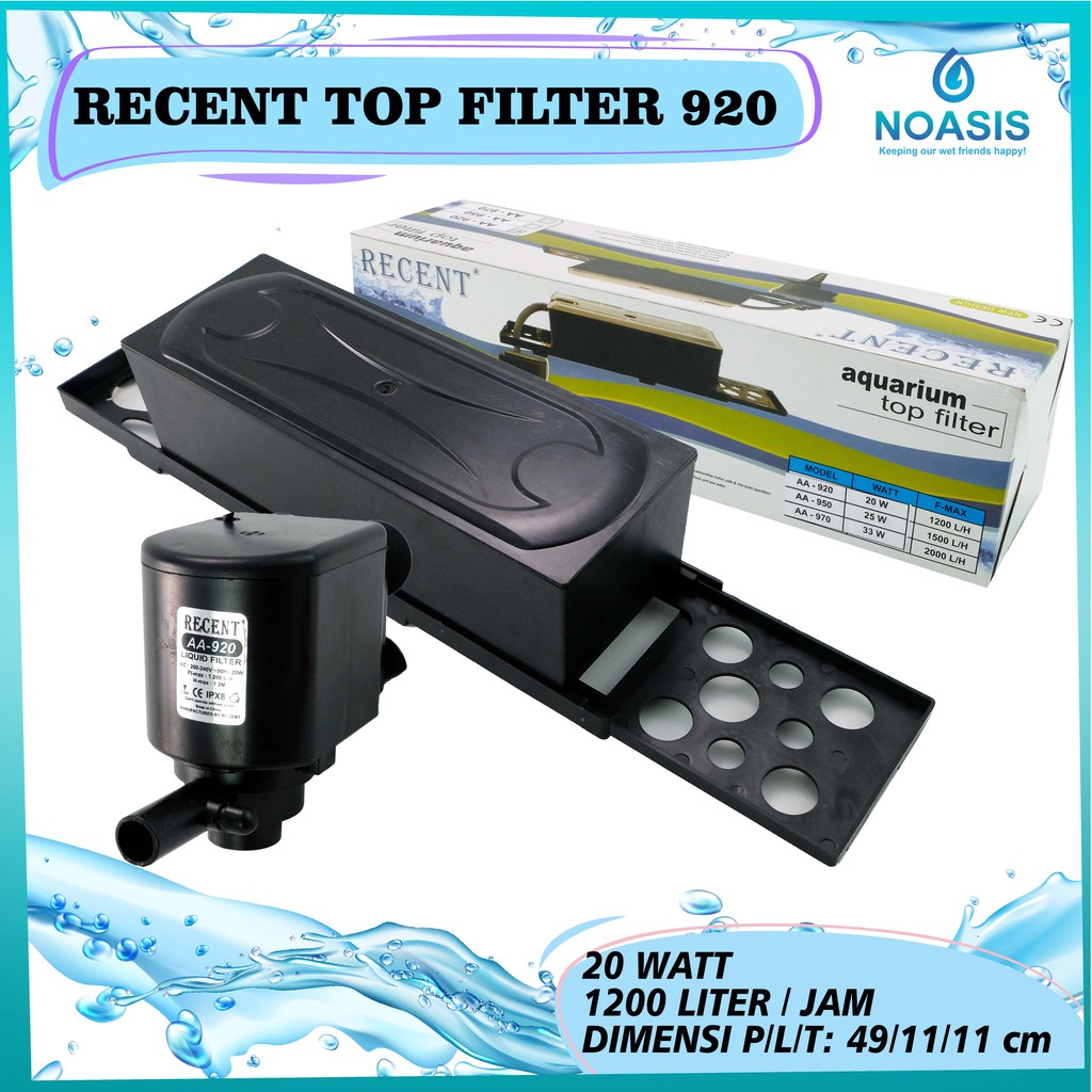 POMPA TOP FILTER JUMBO AQUARIUM RECENT AA 920