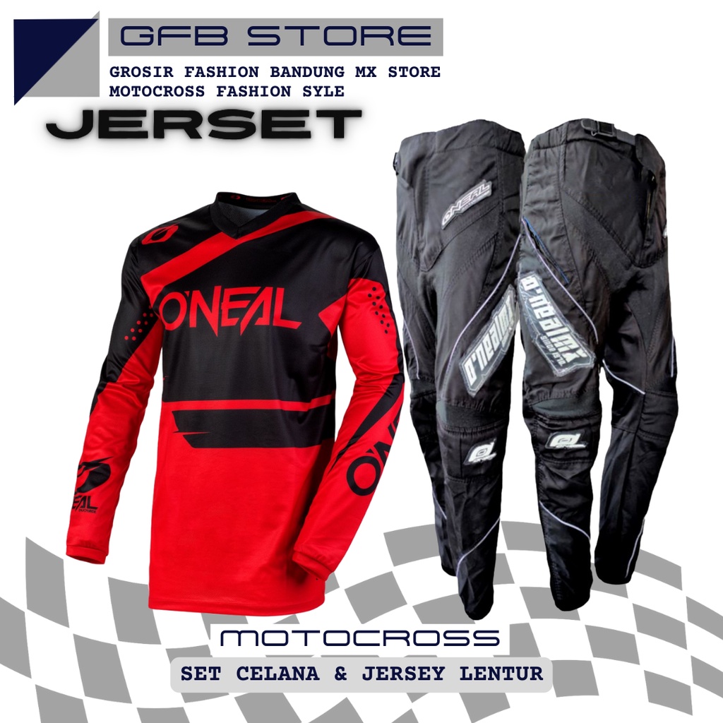 Jersey set pants motocross trail