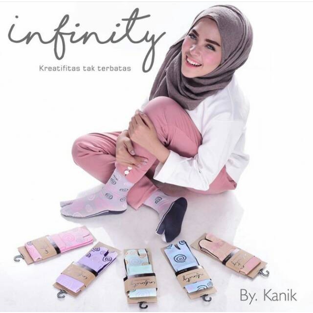 Kanik Infinity Circular - Kaos Kaki Jempol Motif Bundar - Distributor Kanik