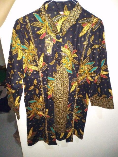 Blus Davina Batik #1 Atasan Wanita Katun Motif High Quality Premium Eksklusif