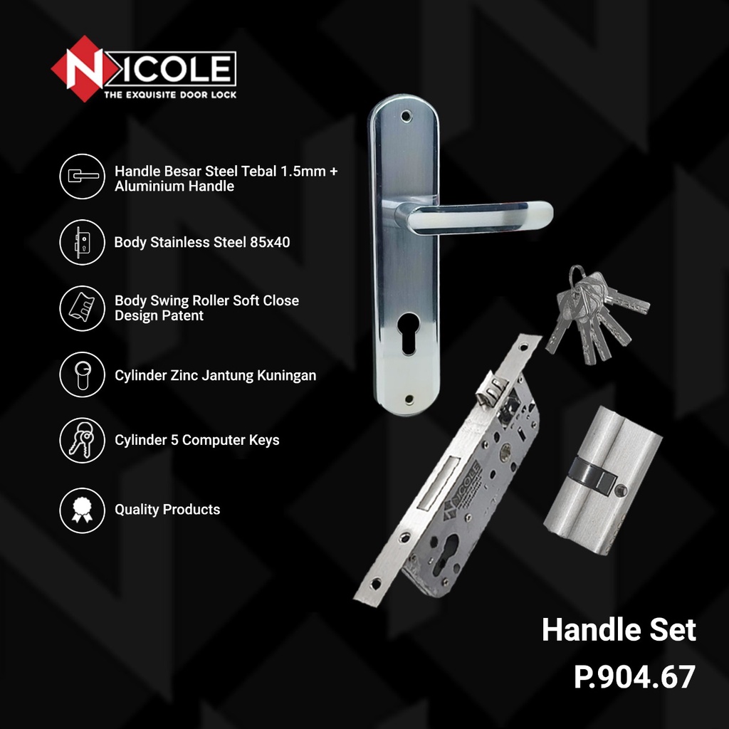 Gagang Pintu Set /Handle Set (P.904.67)