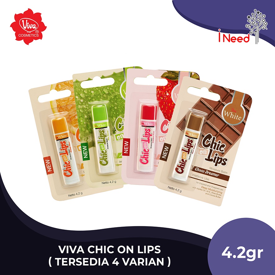 (INEED) VIVA White Chic On Lips Moisture Balm  - 4,2g | Viva Lip Balm