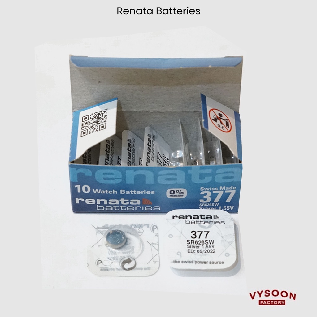 Batre Baterai Battery Renata 377 SR 626 SW 377 Original Swiss Renata