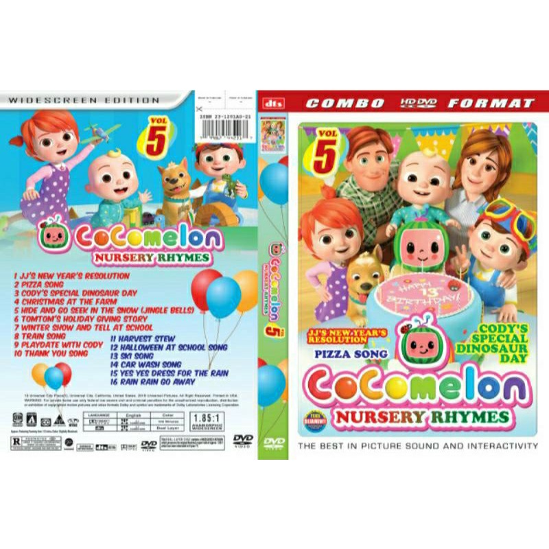 Kaset dvd lagu anak cocomelon vol.5