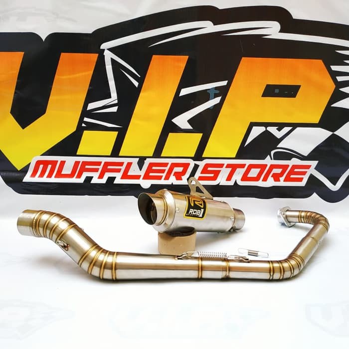 Knalpot RACING RCB1 SATRIA FU Spek Porting 155CC Full Stainless