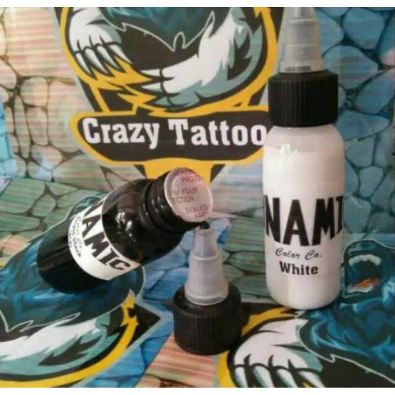 tinta tato DYNAMIC 2set black & white 30MLpigmet tatto DYNAMIC