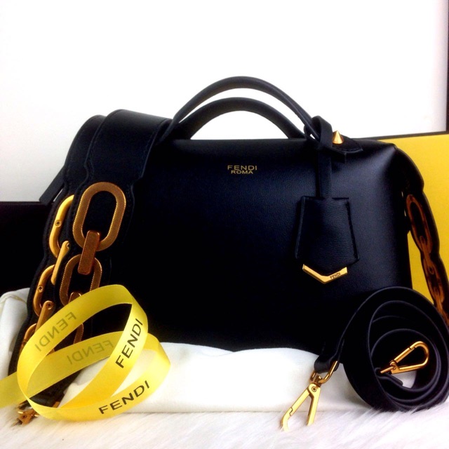 TAS FENDI By The Way Boston Gold Tail Spring Summer 2019# 7026 Material Calfskin Like ORI Hardware