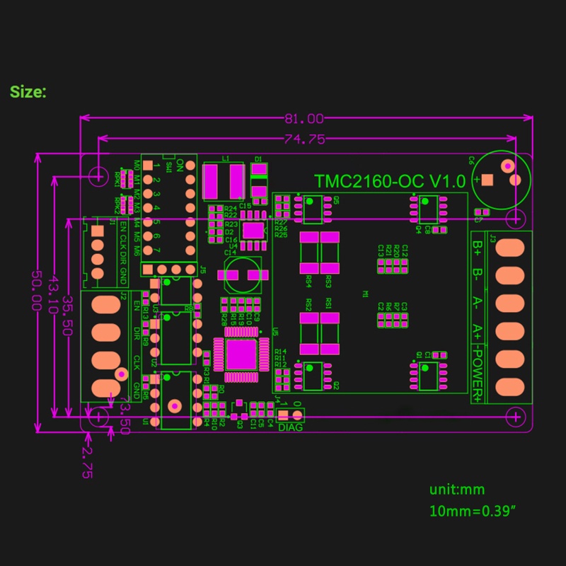 Vivi TMC2160 Driver Motor Stepper Untuk MKS TMC 2160 Printer 3D