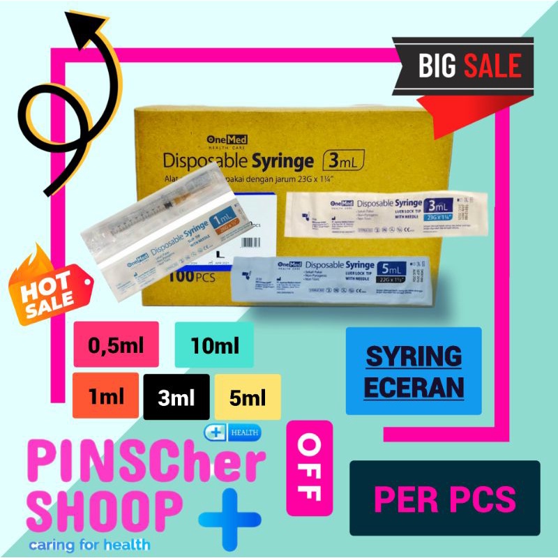 SPUIT DISPOSABLE SYRINGE ALAT SUNTIK / PCS