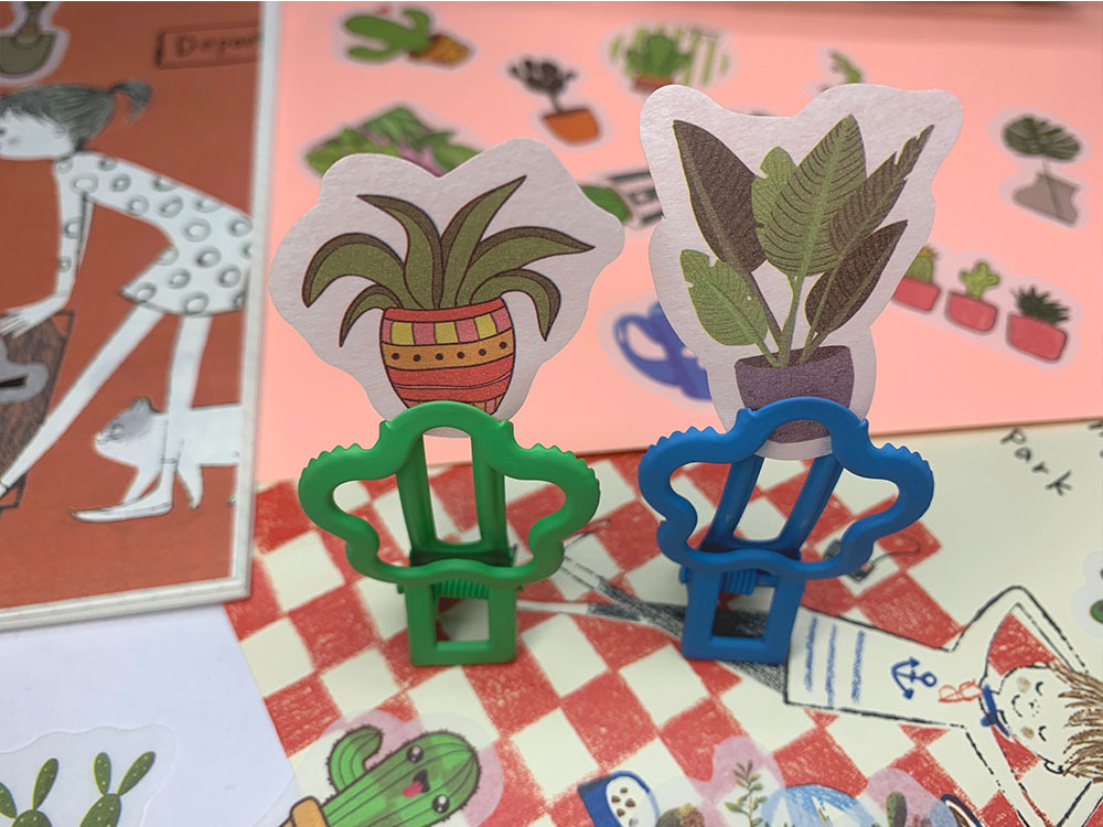 Potted plants hand account stickers and paper stickers diy decoration diary book atlas hand account book 40