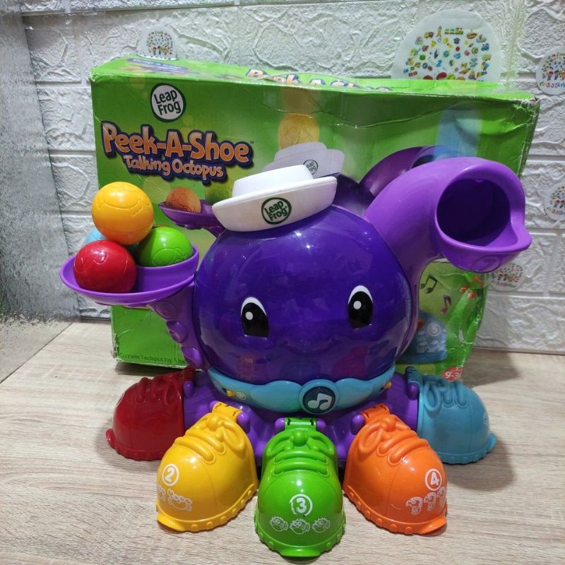 Leap frog peek a shoe octopus mainan anak