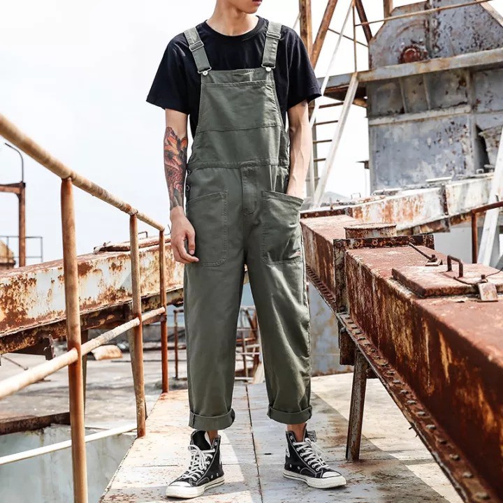 OVERALL RETRO AMERICAN DRILL PRIA WANITA