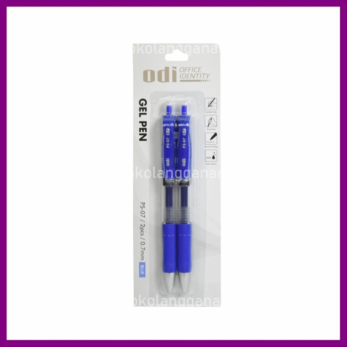 

Cuci Gudang Odi Set 2 Pcs Retractable Pen Gel 0.7Mm - Biru Bagus
