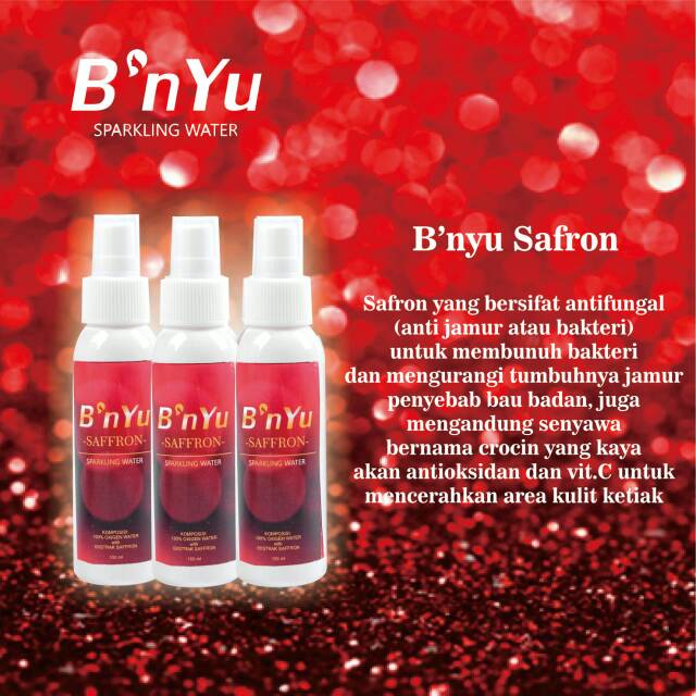 B'nyu spaikling water Safron