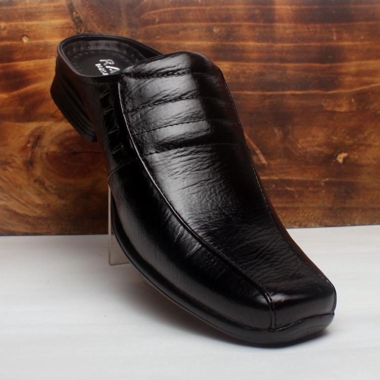 Sepatu Sandal Pria Kulit Asli  Rasheda SL 02 Selop Tutong Bustong Big Size Jumbo