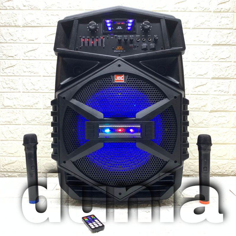 Speaker Portable Wireless JDL QV 15 Original 15 inch Bluetooth - USB