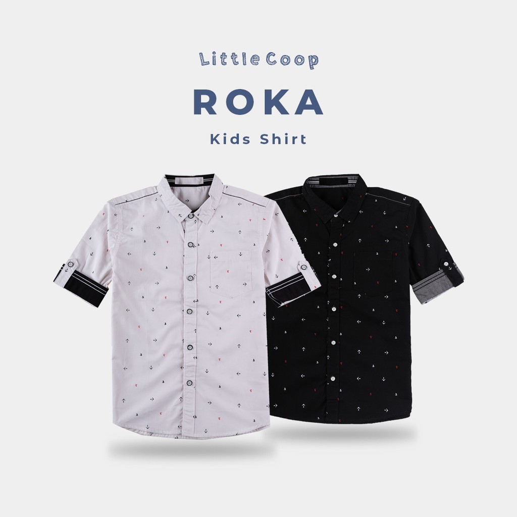 Little Coop - Roka Kemeja Anak Laki-Laki [4-9 Tahun]