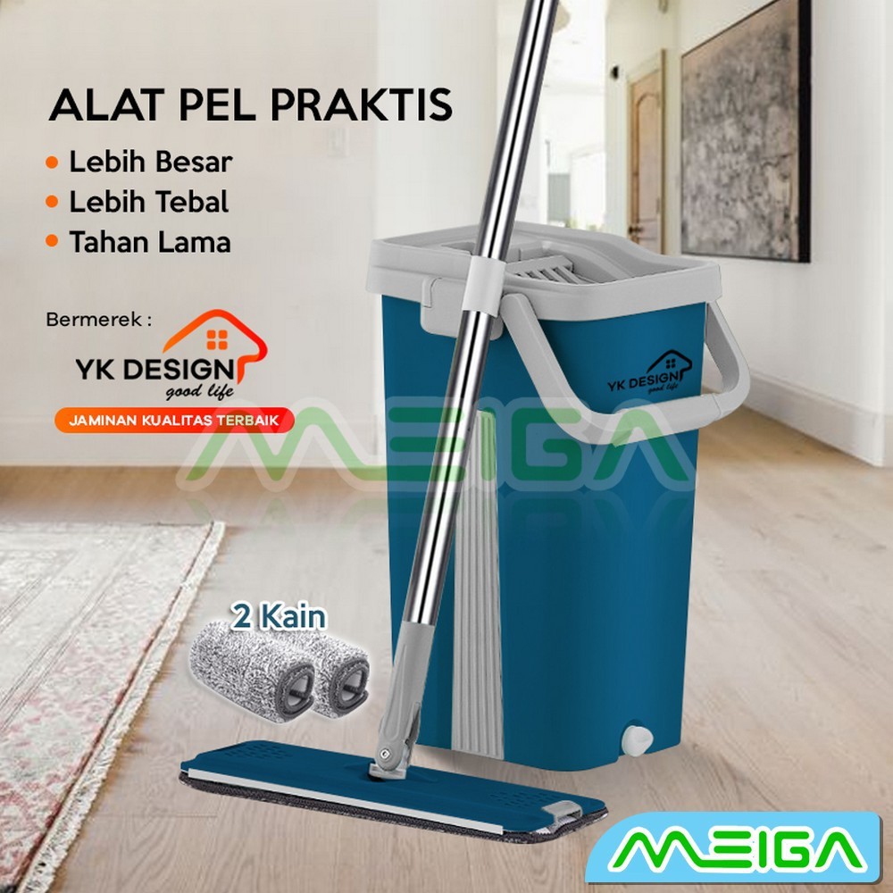 MEIGA ALAT PEL LANTAI /PEL PRAKTIS LEBIH BESAR LEBIH TEBAL FREE 2 KAIN BERMEREK YK DESIGN YK-600