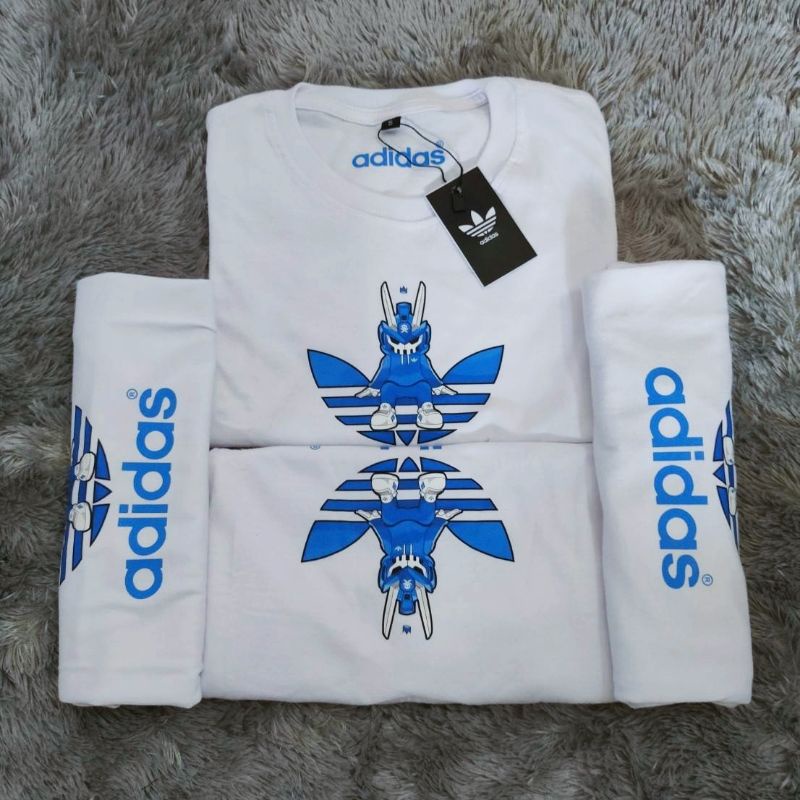 KAOS ANAK LAKI LAKI PEREMPUAN ADIDAS ROBOT BIRU PREMIUM HIGH QUALITY BAJU ANAK COWOK ADIDAS MURAH