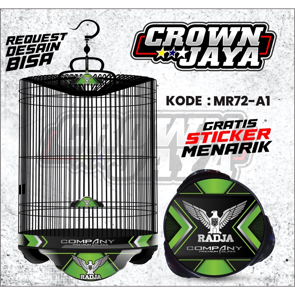 STIKER KANDANG MURAI BNR / KANDANG BULAT MURAI / STIKER TEBOK MURAI RADJA / STIKER SANGKAR BNR