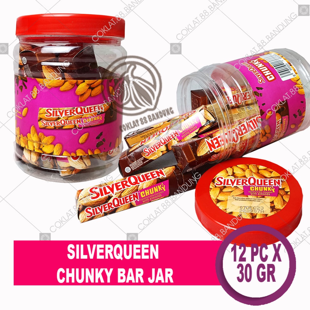 

SILVERQUEEN CHUNKY BAR 1 TOPLES 12 PCS X 26 GRAM ex 30gr, COKLAT SILVER QUEEN CHUNKY BAR MINI 26 gr
