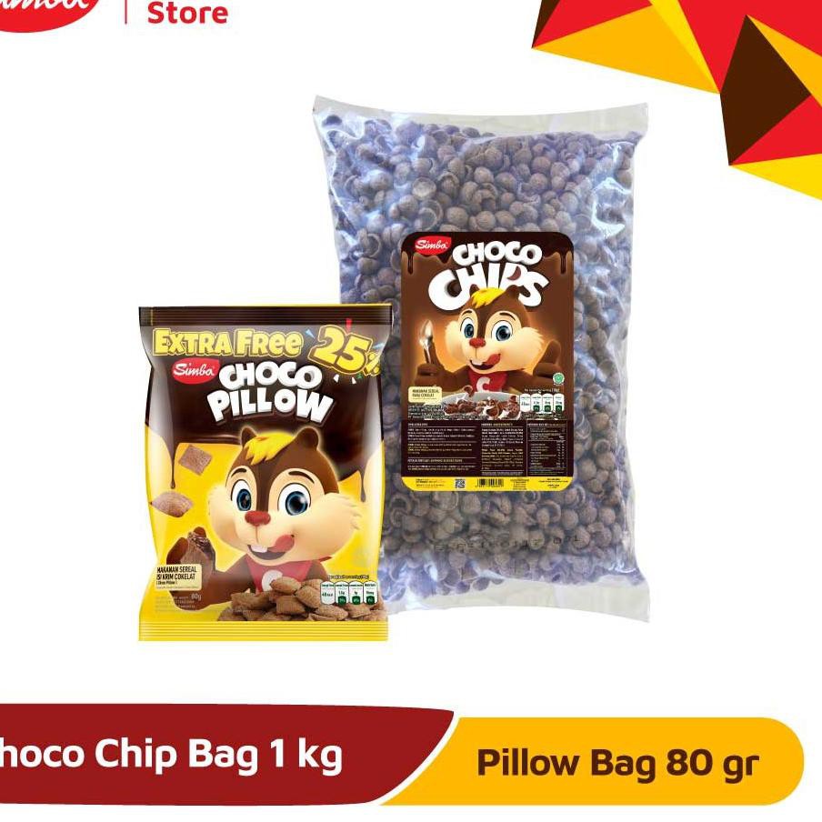 

Langsung Kirim Cereal SIMBA - 1 Choco Chip Bag 1 kg & 2 Pillow Bag 80 gr LY4!!