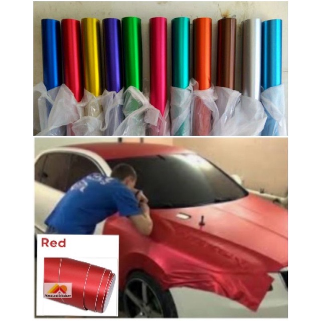 satin dop metalic / sticker wrapping/skolet sticker/sticker dop metalic/lebar152cm/skotlet mobil