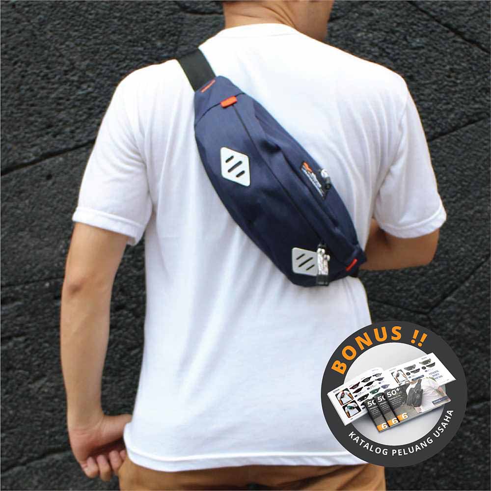 Tas Waist Bag Pria Cowok  Distro Keren Original Premium 170