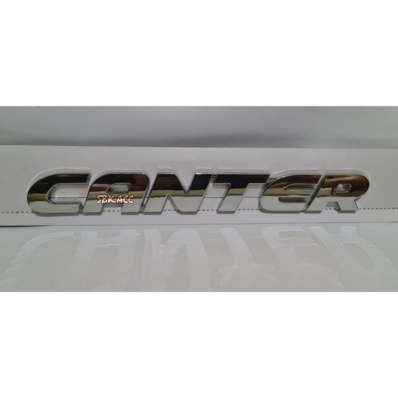 Emblem Tulisan Canter Logo Mitsubishi Canter Chrome Model Ori