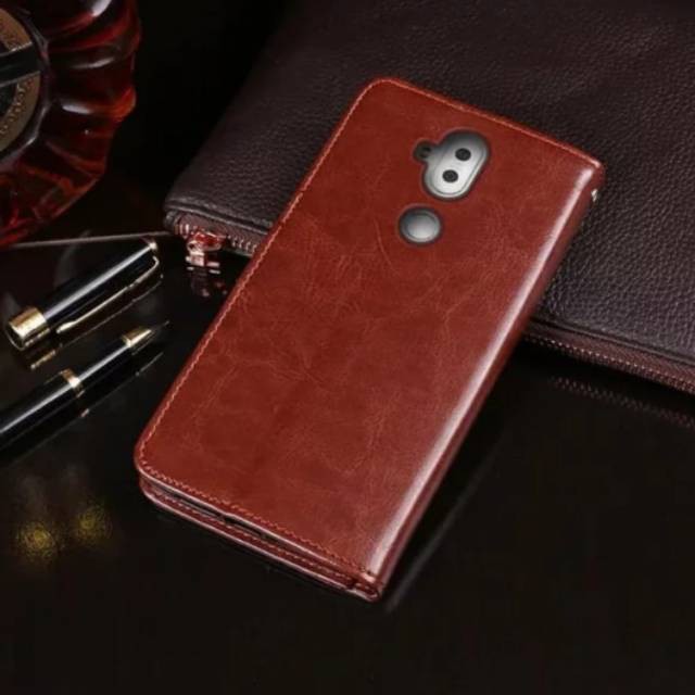 Flip Cover Asus Zenfone 5Q / 5 Lite ZC600KL Leather Case - Casing Kulit
