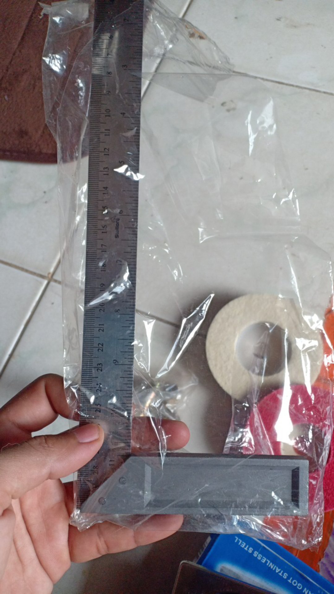 Tora Mata Gerinda Poles Nylon Fiber Polishing 4 Inch Stainless Poles Mgj