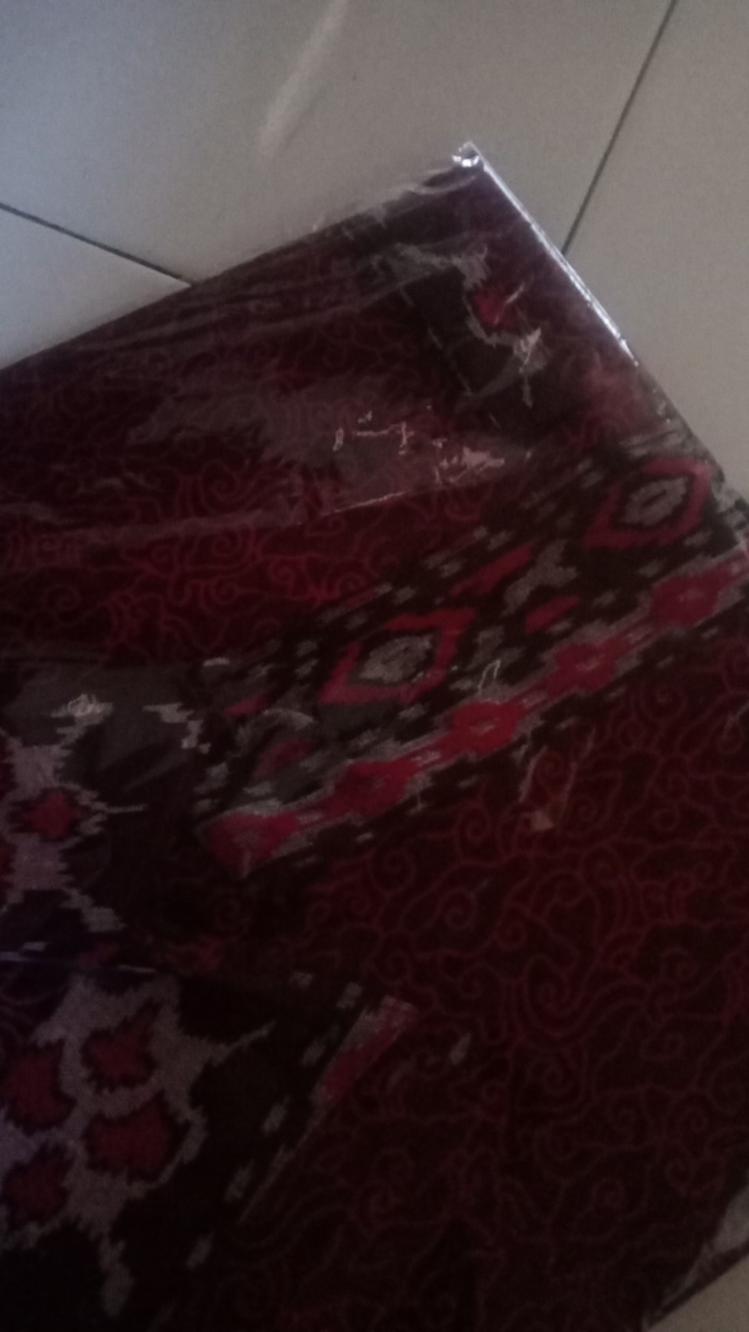 Batik Couple Keluarga Maura Couple Sania Ruffle Ori Ndoro Jowi Dnt Termurah Motif Mega Mendung Merah