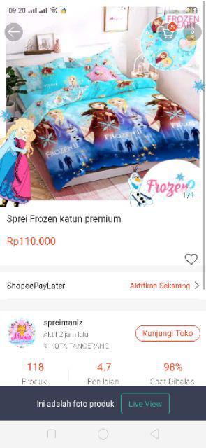 Sprei Anak Katun Premium