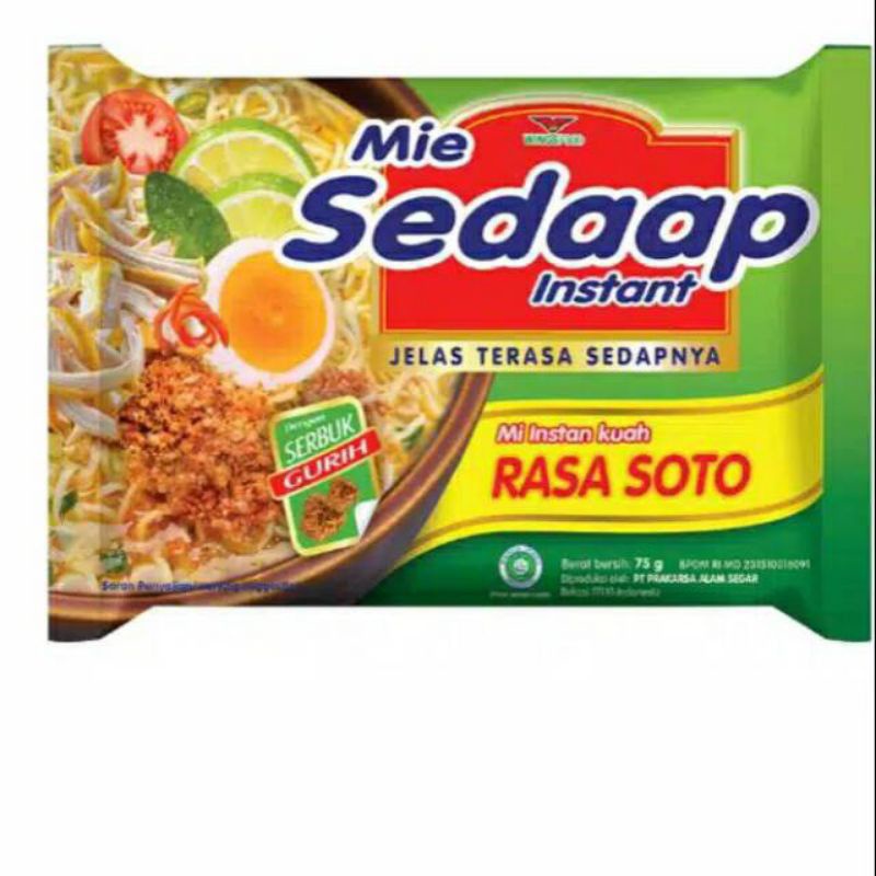 

Mie Sedaap Soto 75 gr × 5 pcs