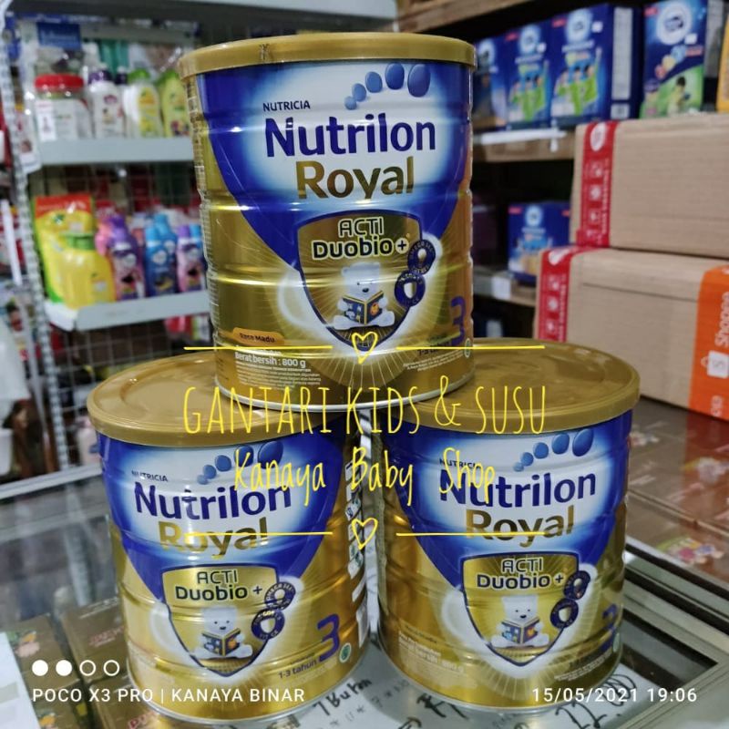 Nutrilon Royal 3 800gr Madu Vanila &amp; Nutrilon Royal 4 800gr Madu Vanila