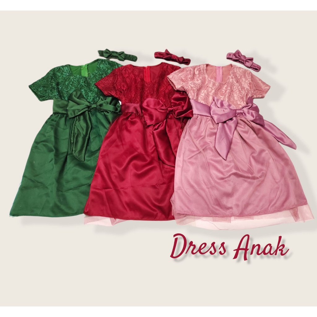 BO - DRESS DUOKRUCILS / DRESS ANAK / PAKAIAN ANAK / FASHION ANAK-ANAK / DRESS TERMURAH / DRESS PESTA