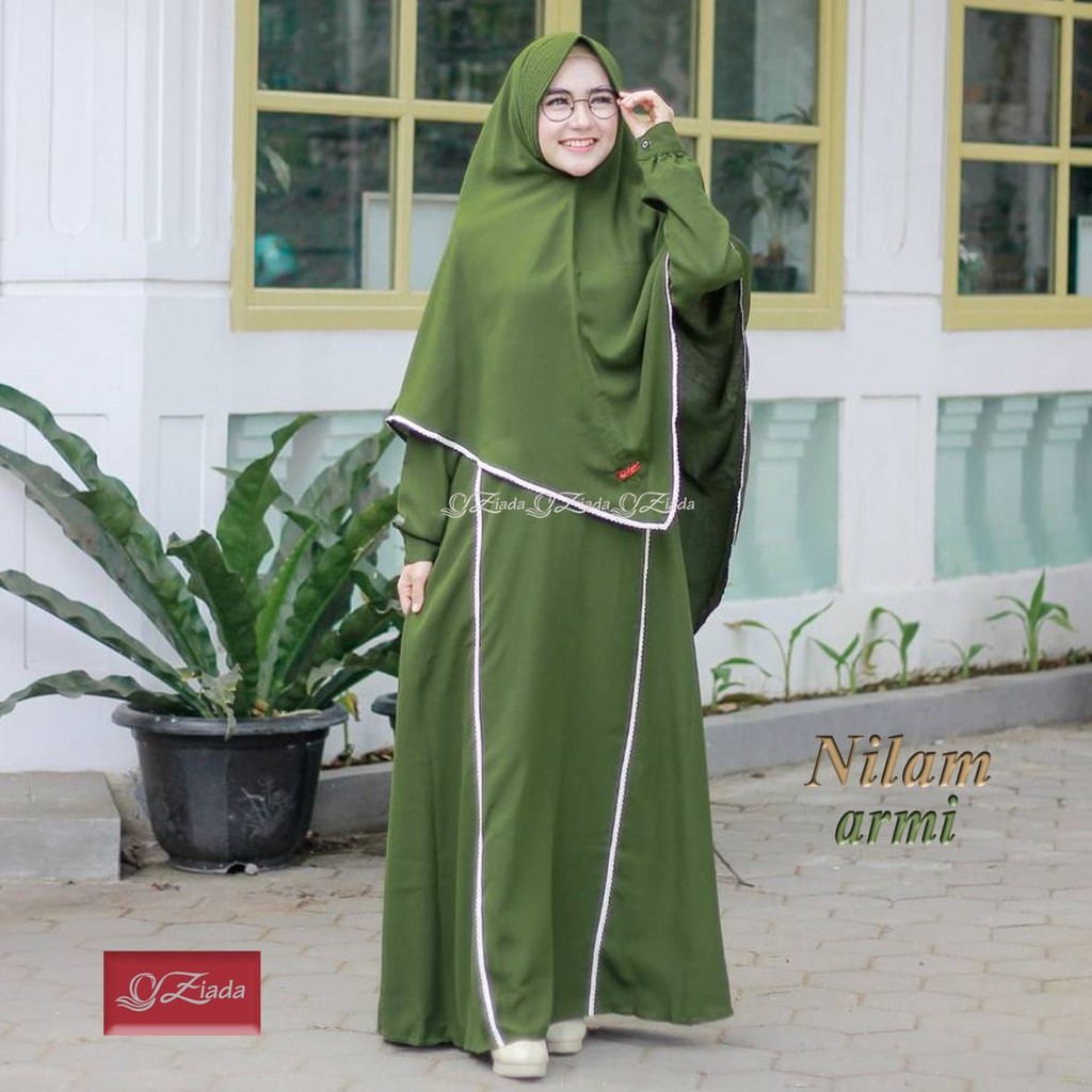 GAMIS SYARI SET KHIMAR NILAM ZIADA