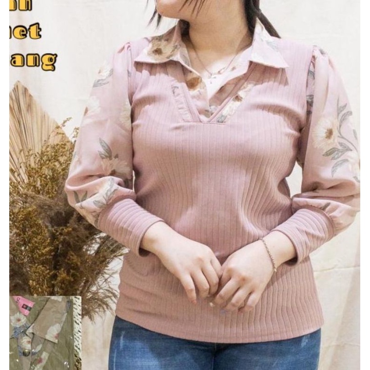 ATASAN TERBARU BAHAN RAJUT TEBEL