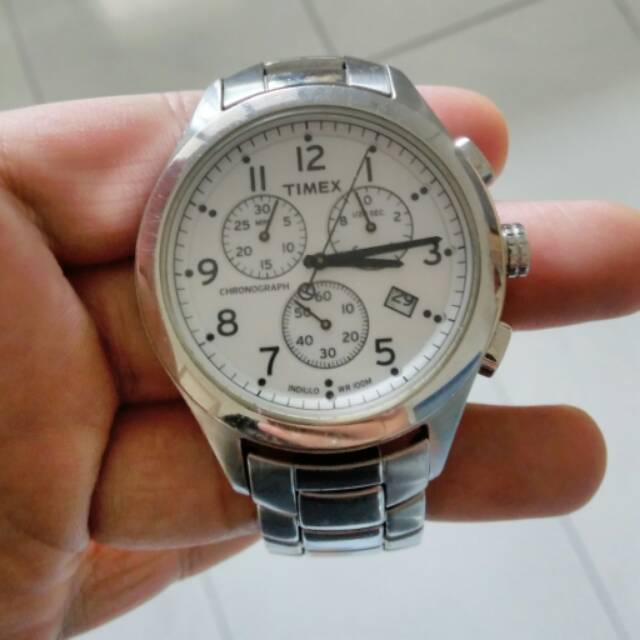 Jam Preloved Timex Chronograph 1854 Ori