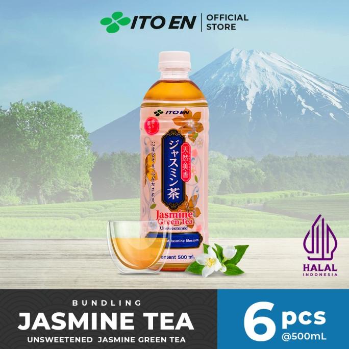 

[ COD ] ITO EN Jasmine Tea Unsweetened Teh Melati Jepang 500ml - 6 pcs FREE ONGKIR Kode 3