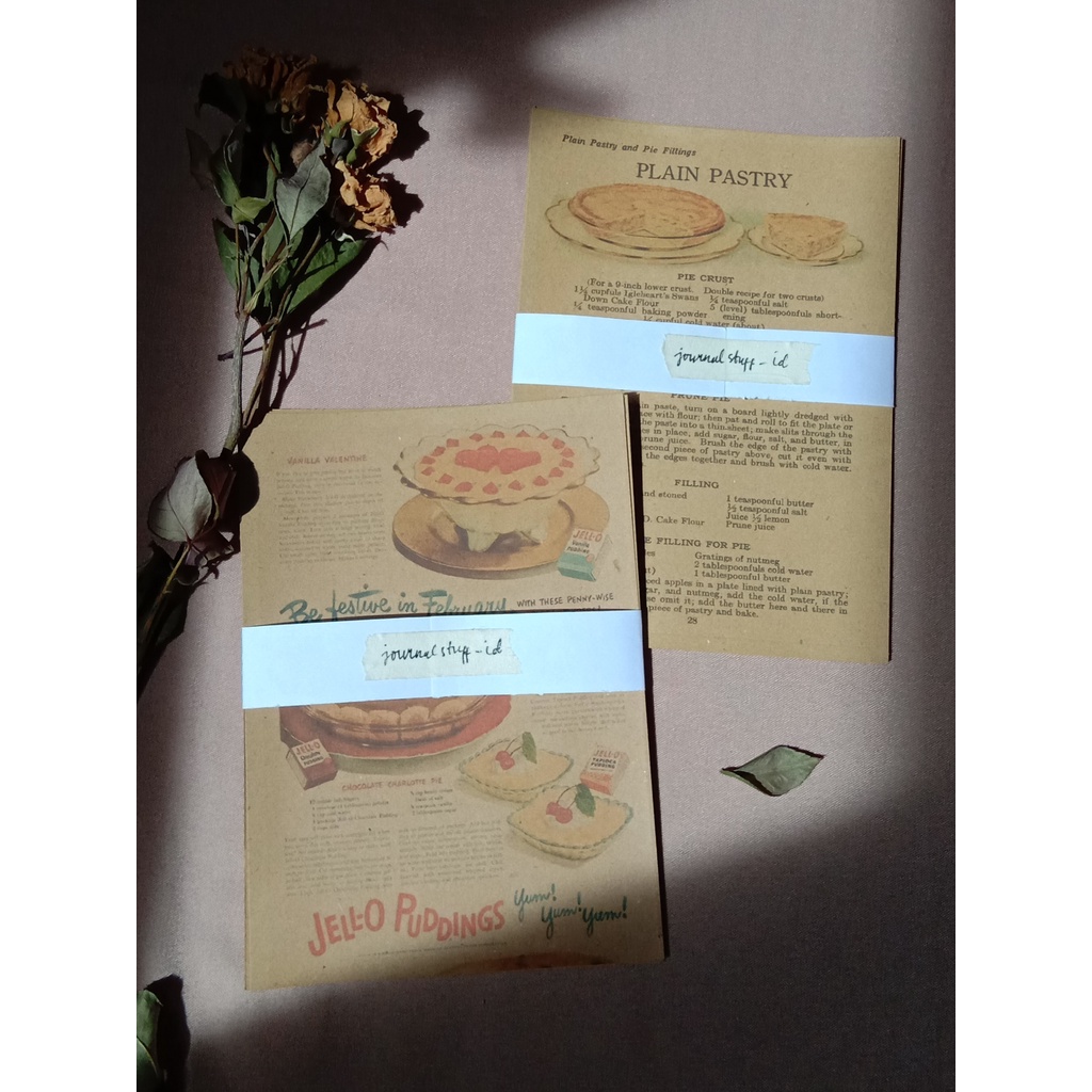 

RECIPES PAPER VINTAGE | KERTAS JOURNAL | KERTAS VINTAGE AESTHETIC | WALLDECOR VINTAGE | KERTAS RESEP JOURNAL