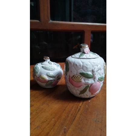 keramik hias meja/keramik buah dan sayur/keramik lucu/guci antik/pajangan lucu