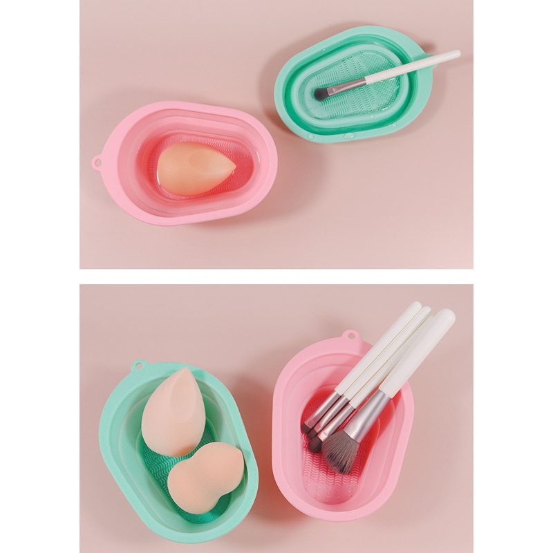 Gro Pad Silikon Pembersih Brush Makeup Multifungsi Portable