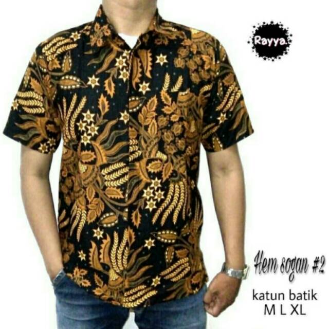 Kemeja batik sogan rayya