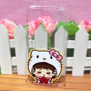 Softcase HP Samsung Note3 - Transparan Custom Case Couple Cewe AD 537