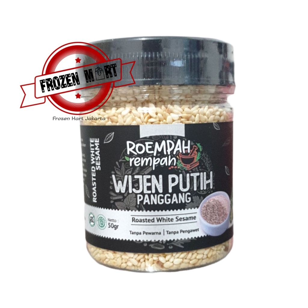 ROEMPAH REMPAH Wijen Putih Panggang / Roasted White Sesame 50Gr