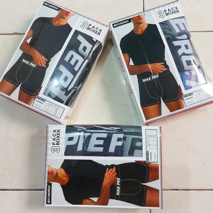 CELANA DALAM PRIA BOXER NIKE PRO NEPRO ISI 3PCS BEST QUALITY